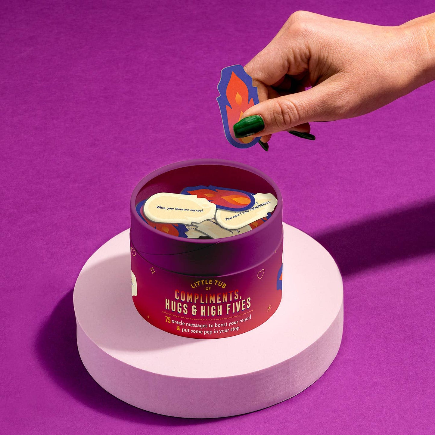 Knock Knock - Little Oracle Message Tub Compliments