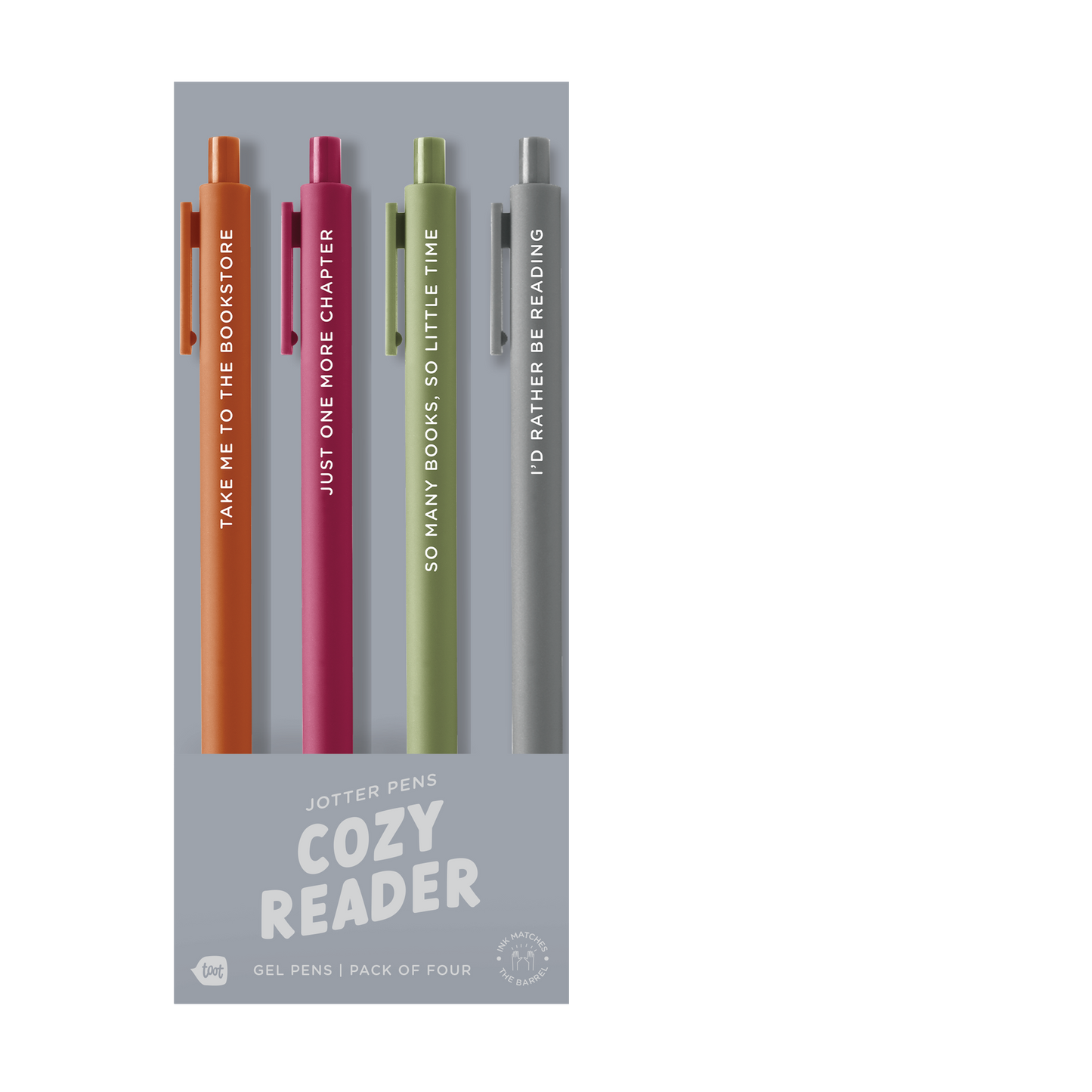 Cozy Reader Jotter Pens