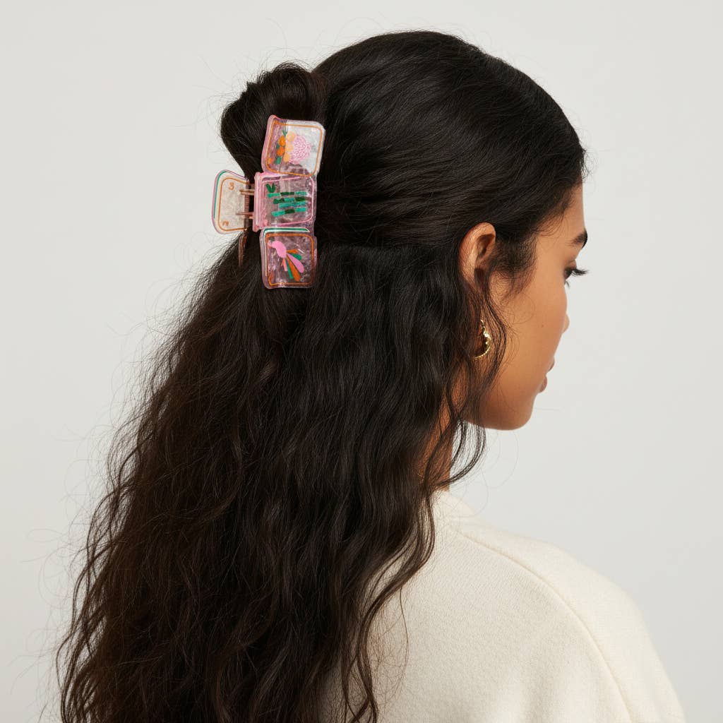 Mahjong Shape Up Claw Clip