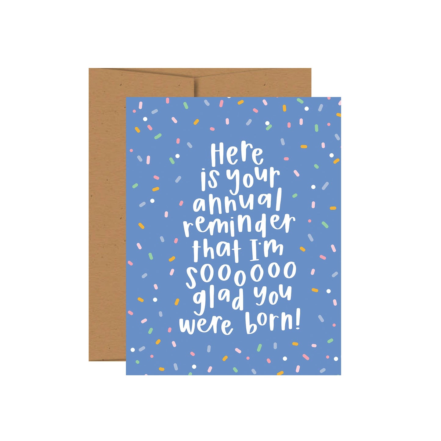 Annual Reminder Birthday - Greeting Card (Blank Inside)