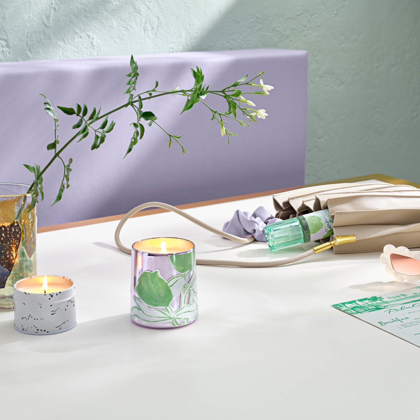 Pearl Glass Candle