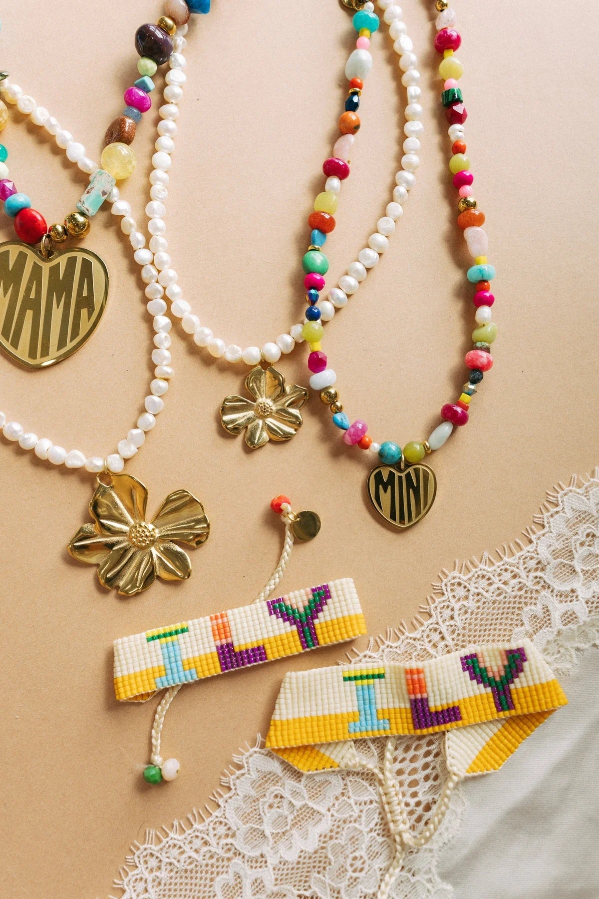 For the Minis Beaded Mini Necklace