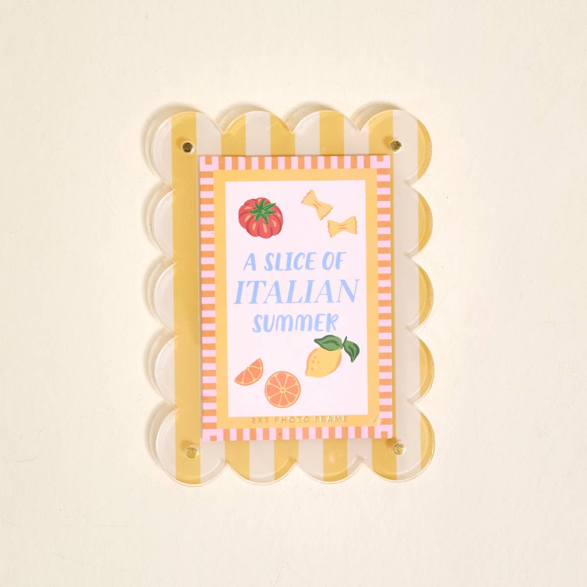 Limoncello Scalloped Mini Picture Frame Magnet