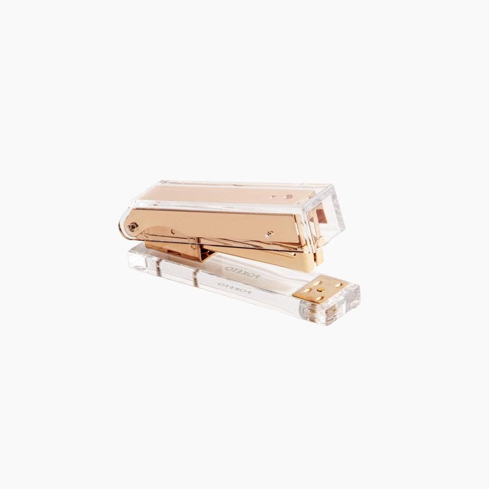 Poketo - Acrylic Stapler in Gold