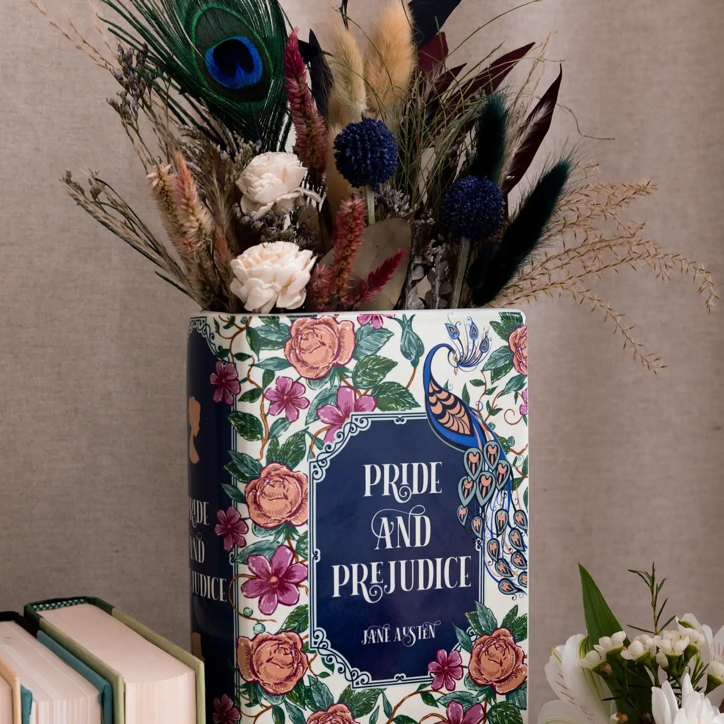 Pride and Prejudice Book Vase