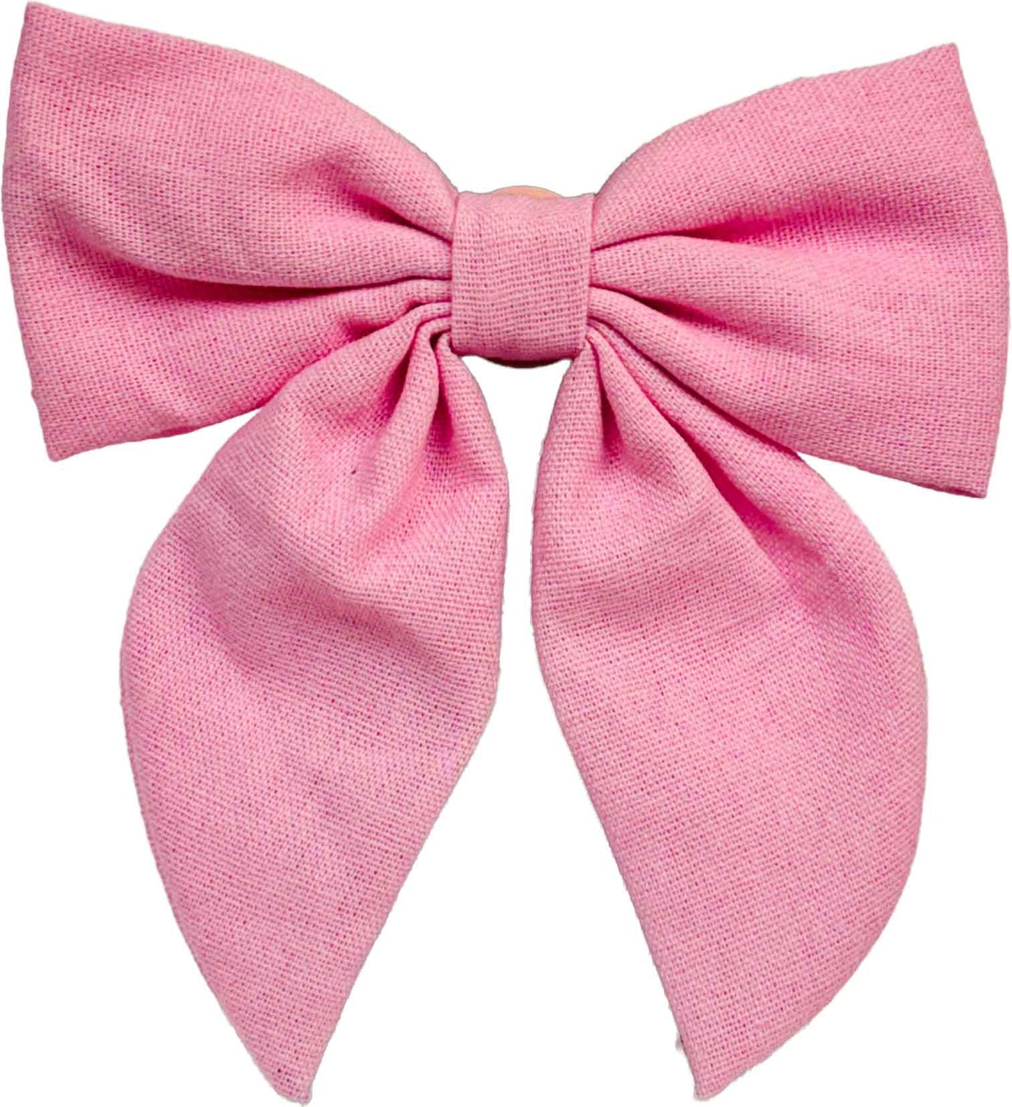 Blush Pink Linen Bow