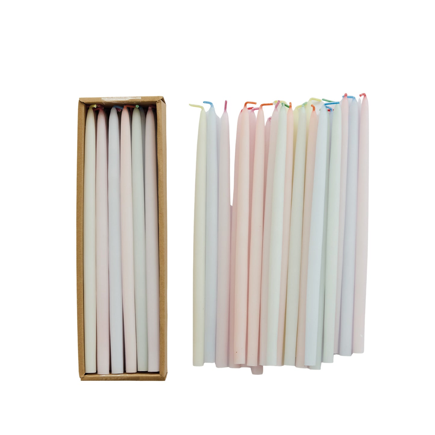 Multi Color Super Skinny Taper Candle