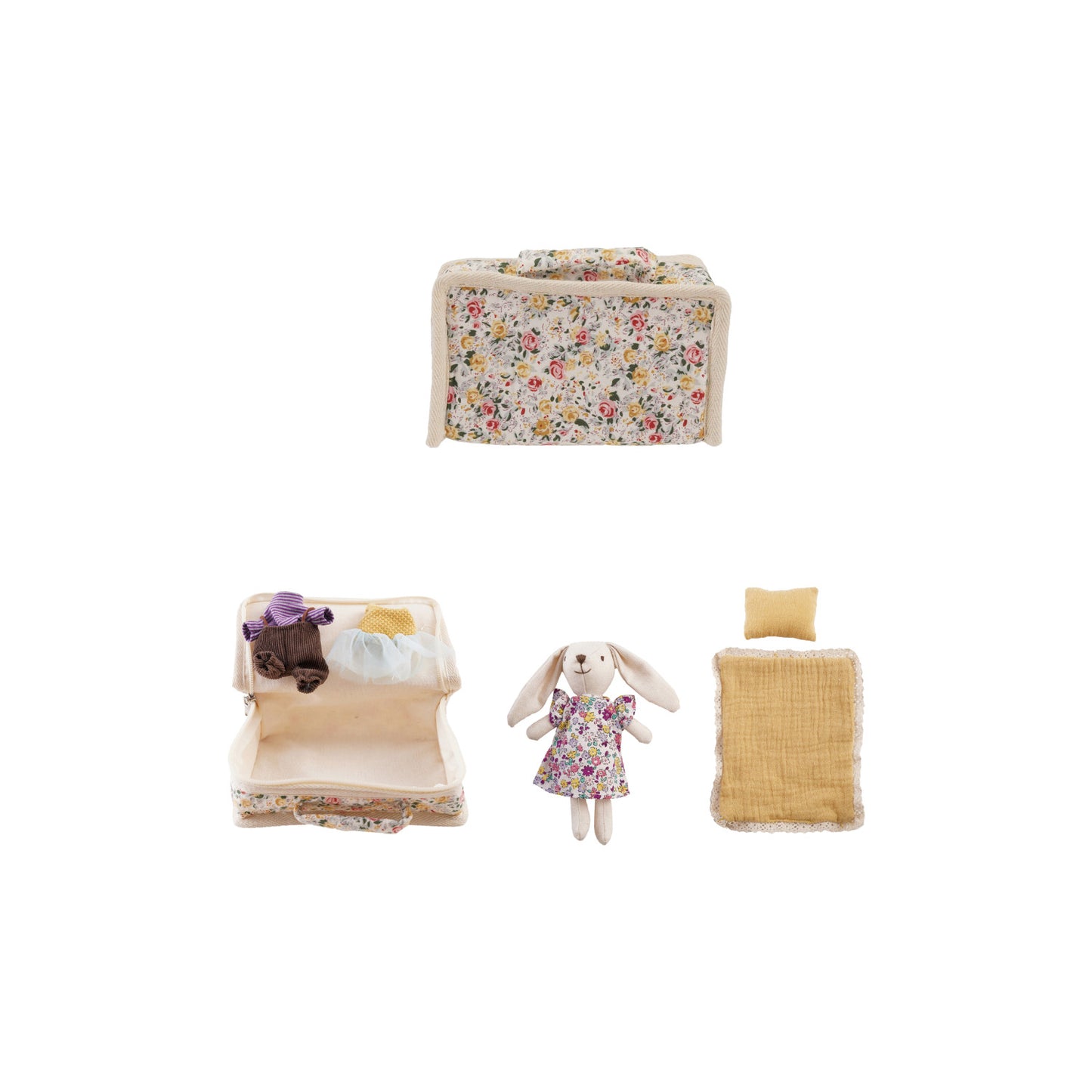 Bunny Suitcase Bed and Outfit Set