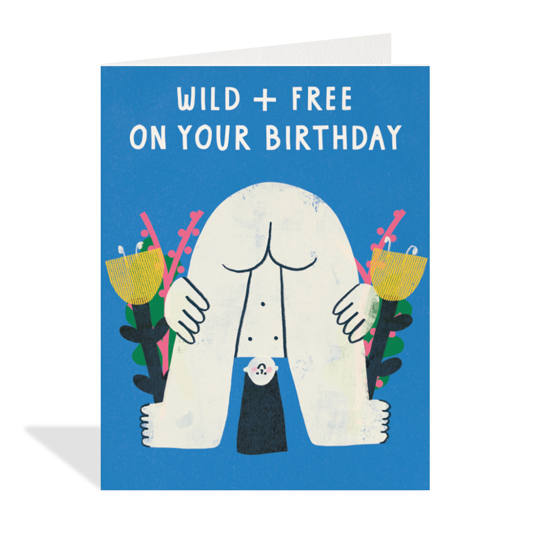 Wild and Free Greeting Card