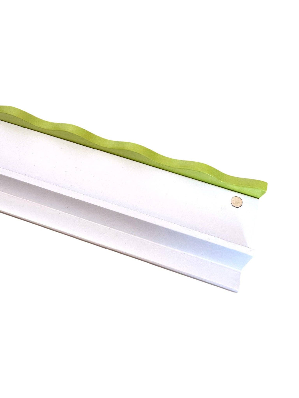 Chartreuse Wavy Mahjong Rack Pusher Set