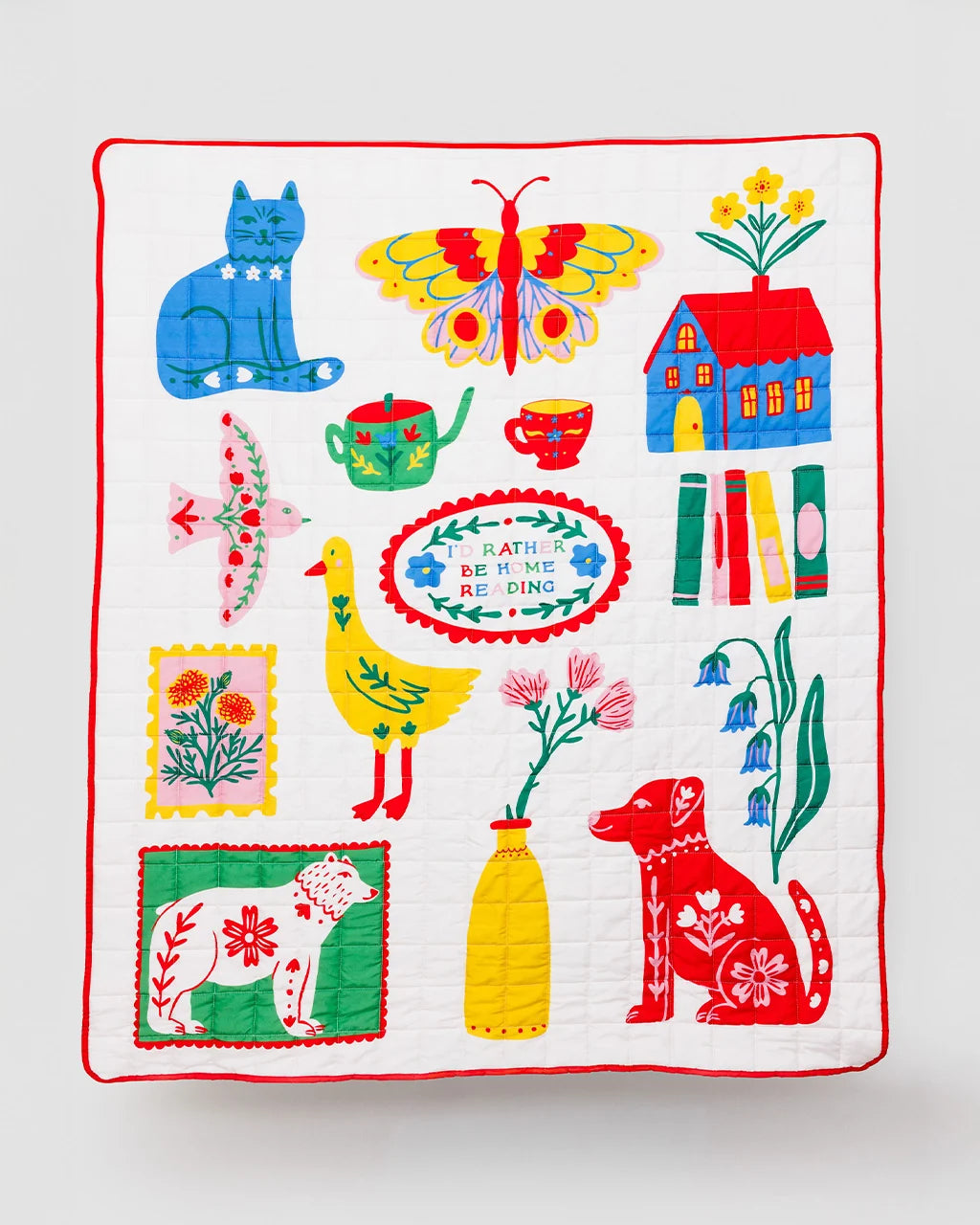 Scandinavian Icons Quilted Blanket