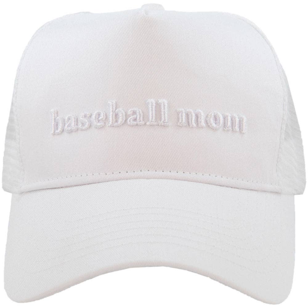 Baseball Mom 3-D Embroidered Hat