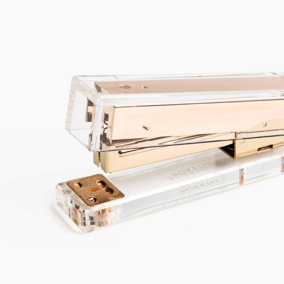 Poketo - Acrylic Stapler in Gold