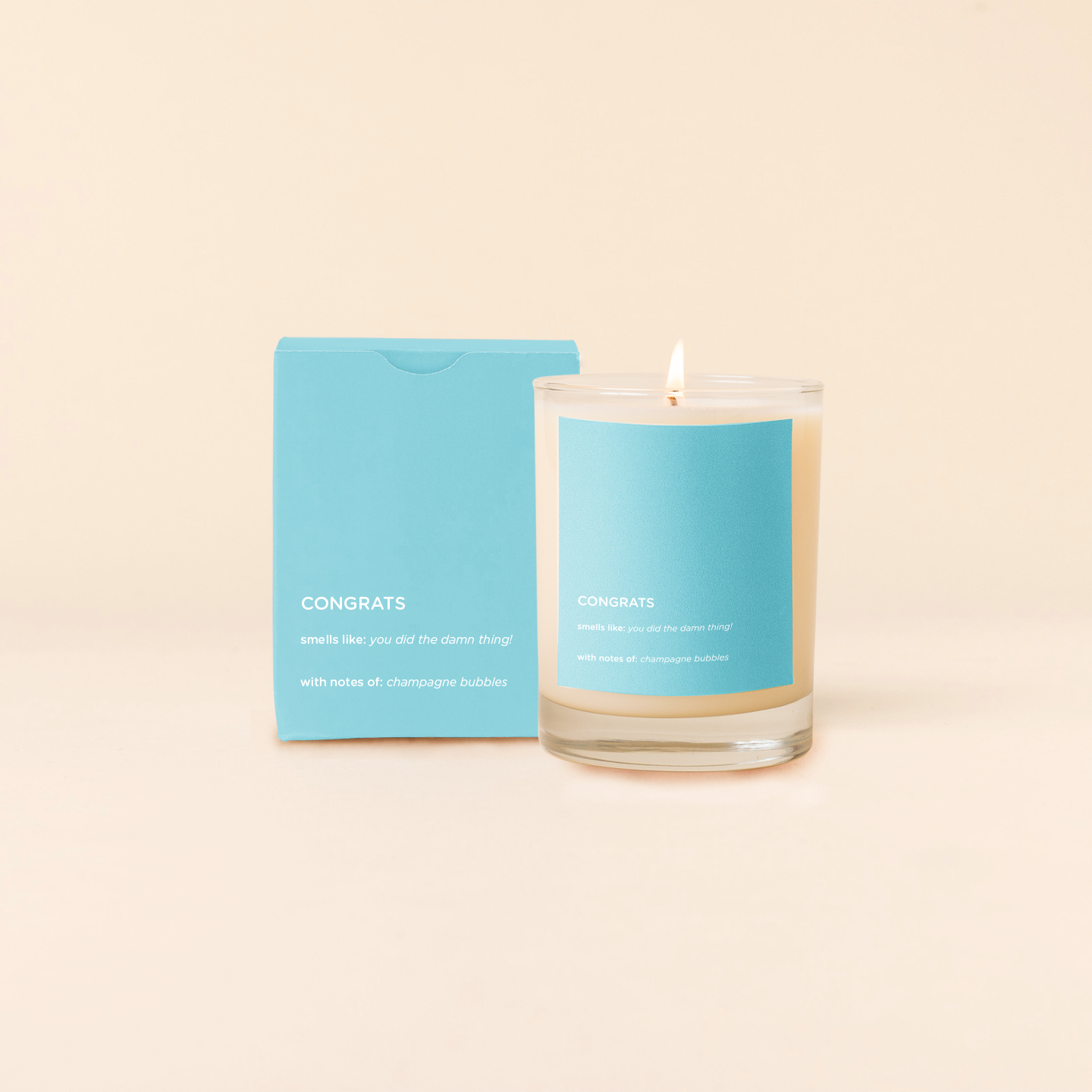 Sassy Rocks Glass Candle