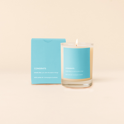 Sassy Rocks Glass Candle