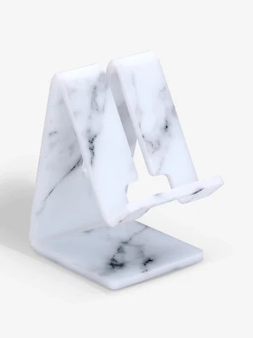 White Marble Acrylic Phone and Tablet Stand