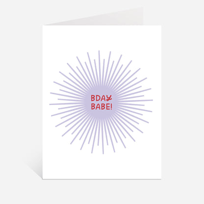 Bday Babe Greeting Card