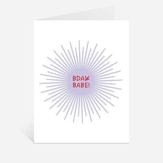 Bday Babe Greeting Card