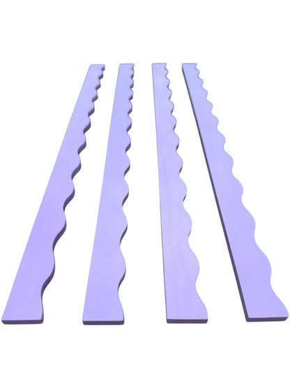 Lilac Wavy Mahjong Rack Pusher Set