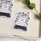 Floral Typewriter Sticker