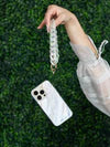 Clear Holographic Phone Wristlet Charm