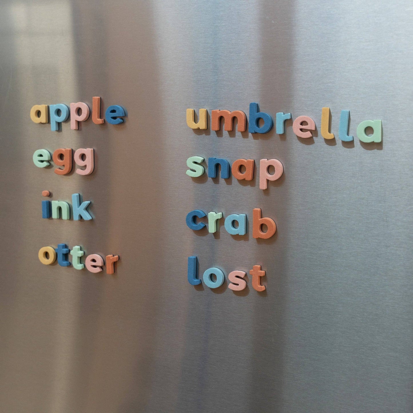 Rainbow Dream 1" 140pc Lowercase Magnetic Letters