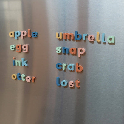 Rainbow Dream 1" 140pc Lowercase Magnetic Letters