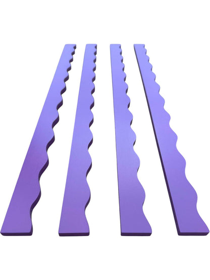Purple Wavy Mahjong Rack Pusher Set