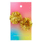 Gold Tinsel Party Earrings