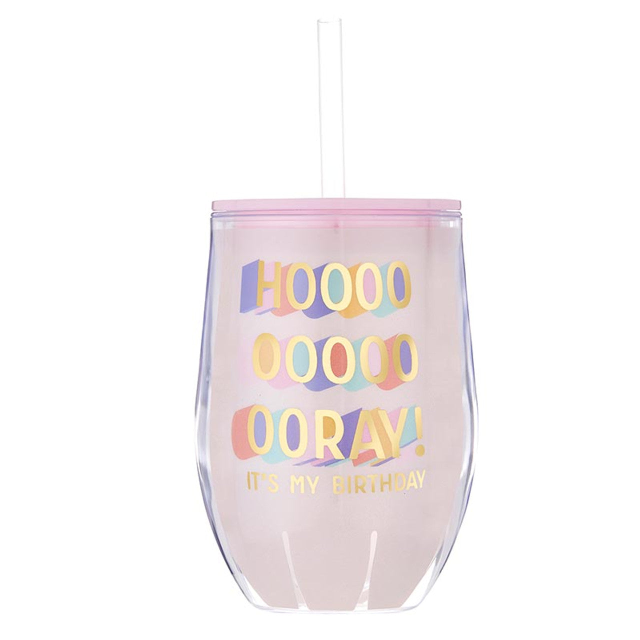 HOOORAY Acrylic Wine Tumbler