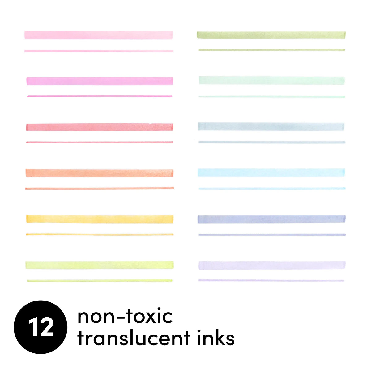 Dual Tip Pastel Highlighters | 12 Pack