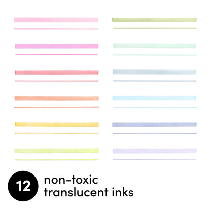Dual Tip Pastel Highlighters | 12 Pack