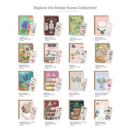 Dollhouse Sticker Scene Card