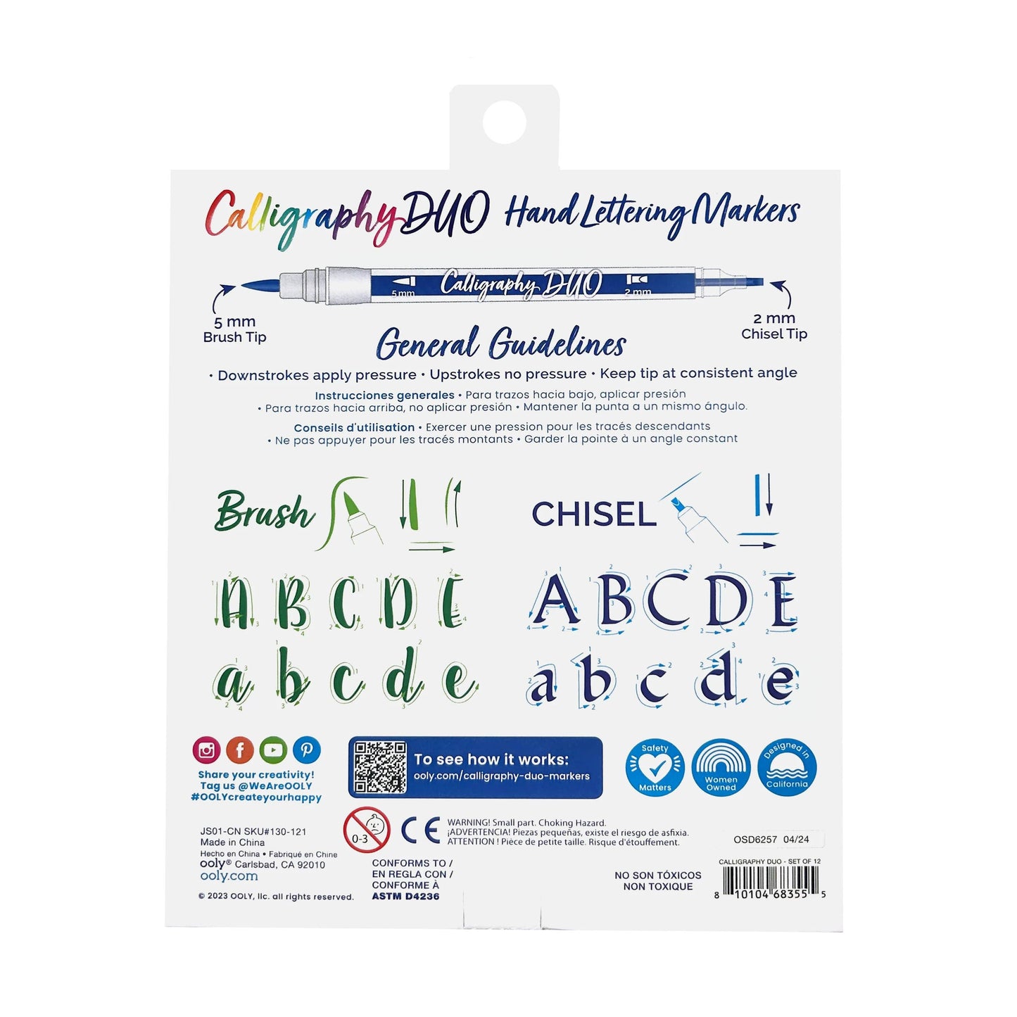 Calligraphy Duo Markers - Set of 12