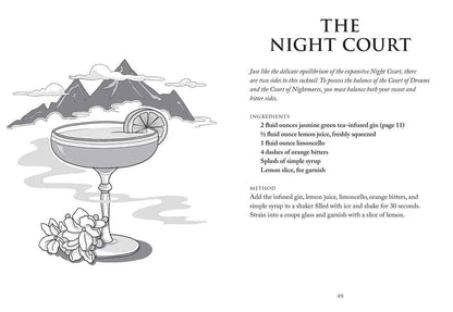 Unofficial A Court of Thorns and Roses Cocktail Book