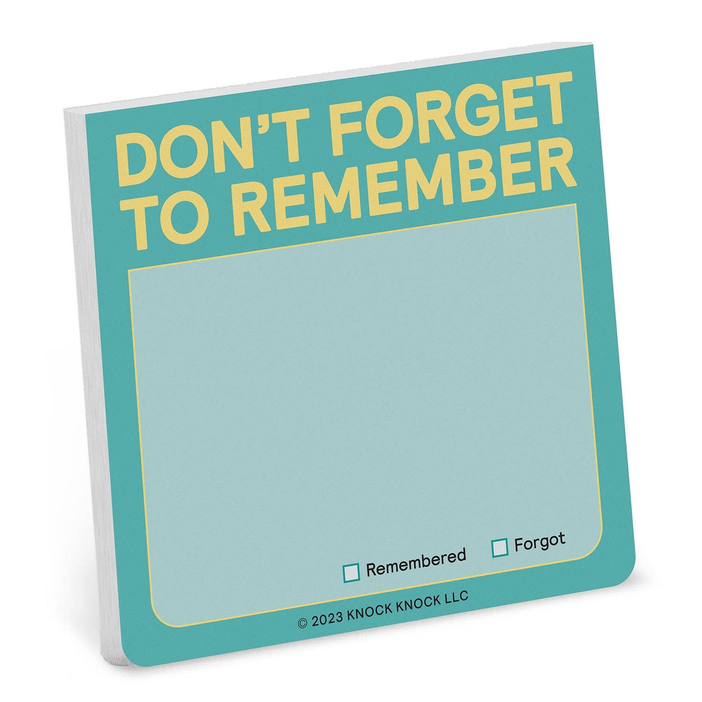 Knock Knock - Don’t Forget to Remember Sticky Note (Pastel Version)