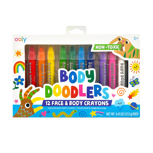 Body Doodlers: Face & Body Crayons - Set of 12