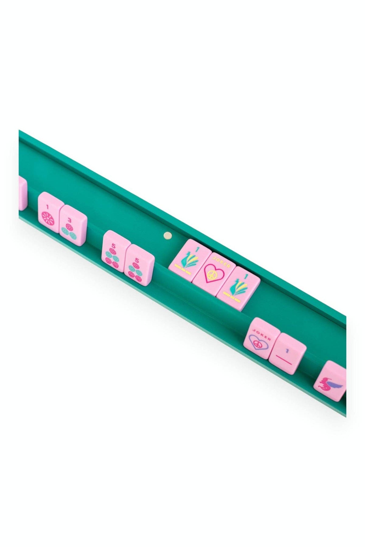 Wooden Mahjong Racks and Magnetic Pushers (Set of 4)