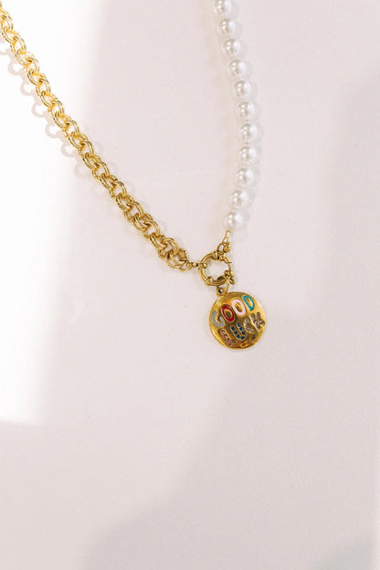 Good Luck Chain Reaction Pearl Necklace