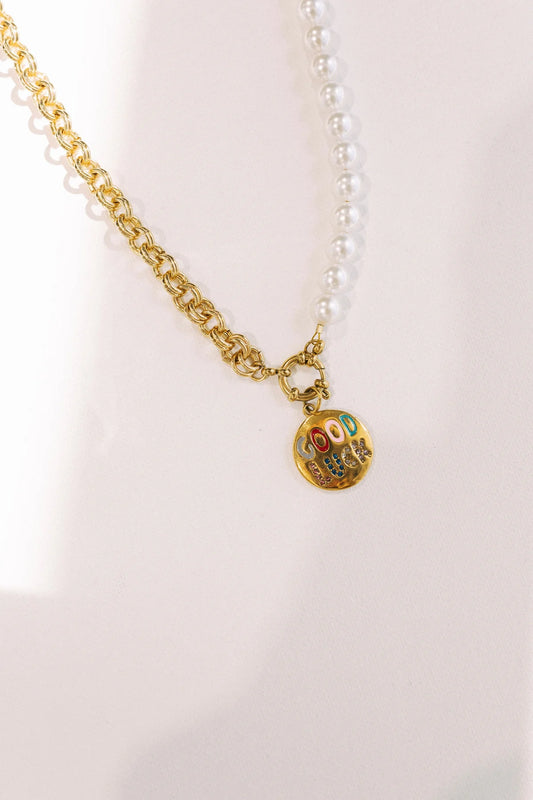Good Luck Chain Reaction Pearl Necklace