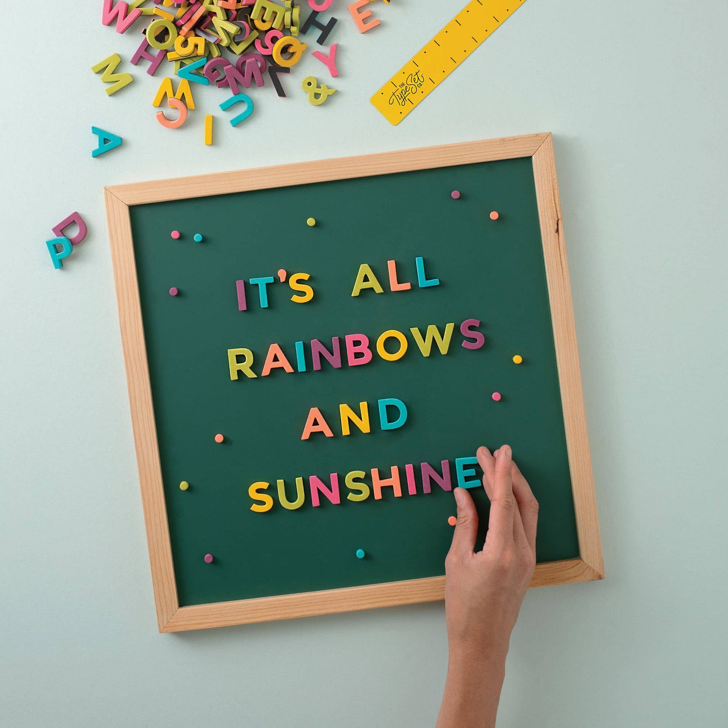 Rainbow Pop 1" 200pc Magnetic Letters