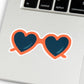 Heart Sunnies Decal Sticker