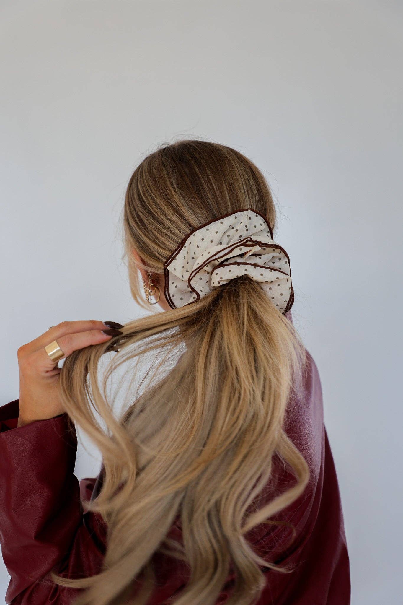 Polka Dot Corset Scrunchie