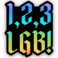 1, 2, 3 LGB! Rep TV Sticker