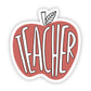 Teacher Red Apple