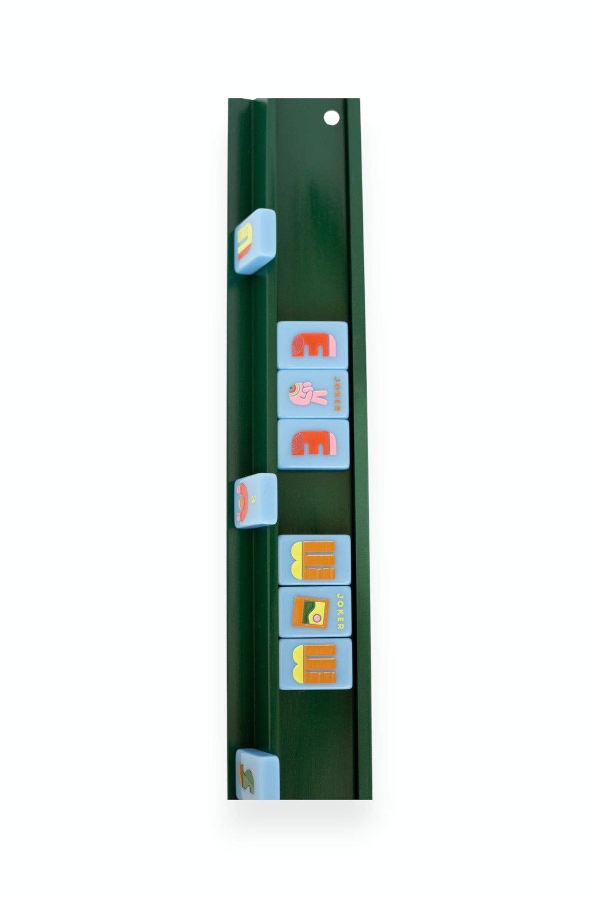Wooden Mahjong Racks and Magnetic Pushers (Set of 4)