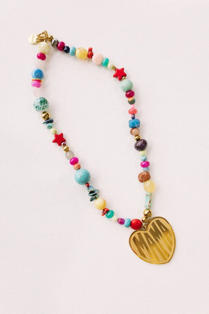 For the Moms Beaded Mama Necklace