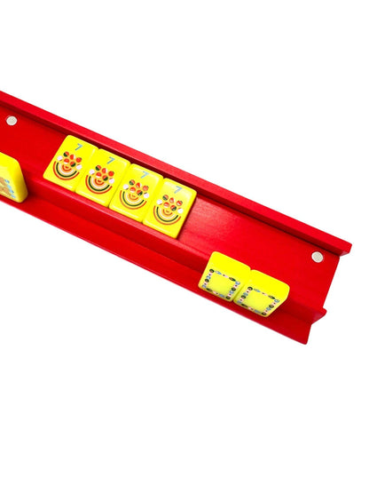 Wooden Mahjong Racks and Magnetic Pushers (Set of 4)