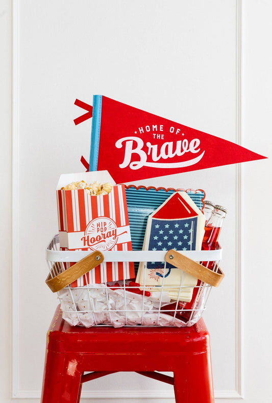 Home of the Brave Felt Pennant Banner - Occasions by Shakira