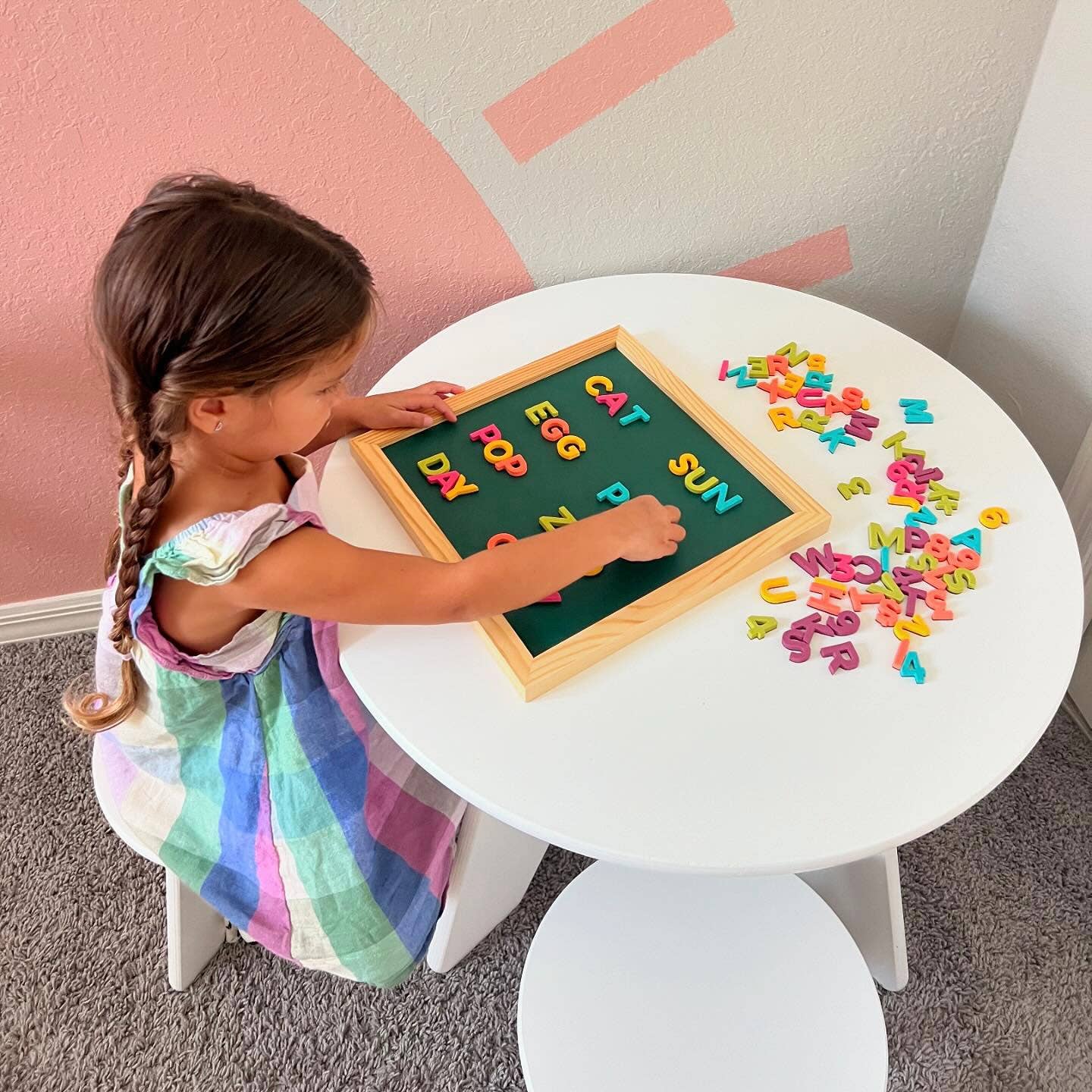Rainbow Pop 1" 200pc Magnetic Letters